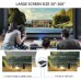 DLP Projector, bonsaii 350 ANSI Lumen Smart WiFi Bluetooth Projector with Hi-Fi Speaker, 3D 1080P 120" Display Supported Movie Projector for Home Theater, Compatible with TV Stick/USB/HDMI/Android/iOS